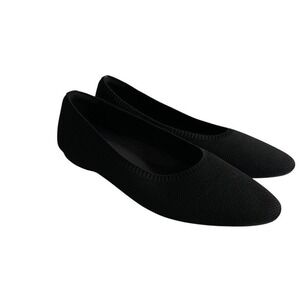 VIVAIA Aria 5 Black Pointed Toe Knit Ballet Flats Size 41 / US 9.5